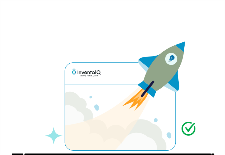 illustration of rocket launch symbolizing AI funding probability score, crowdfunding success insights, and optimization tips.